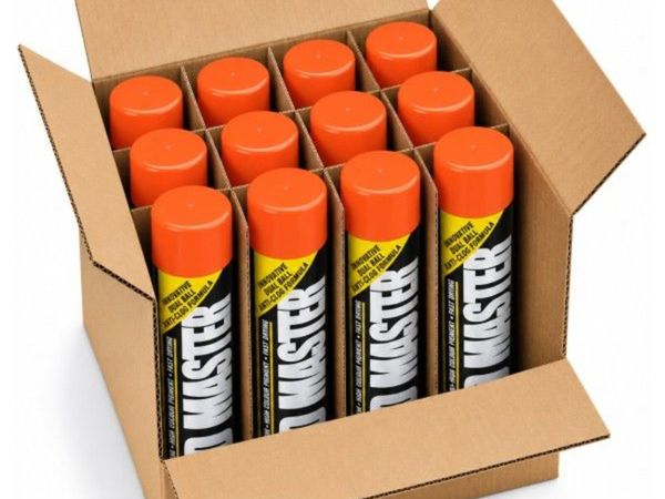 Line Marker Spray Paint Orange BOX OF 12 - Main image