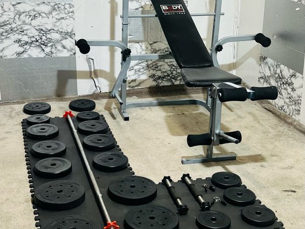 BODY SCULPTURE BENCH WEIGHTS BARBELL DUMBBELLS - Main image