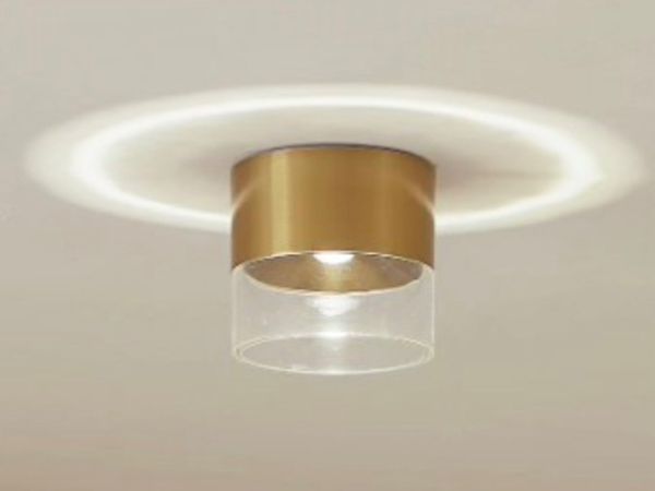 1 LED ceiling light Dalila, gold, 10 cm, aluminium - Main image