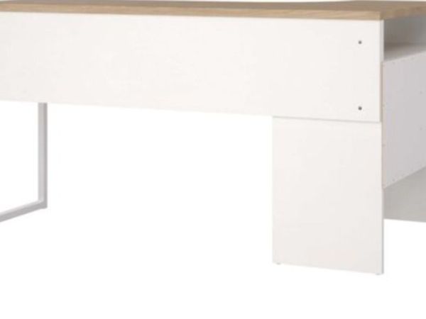 Function Plus Corner Desk White/Oak - Main image