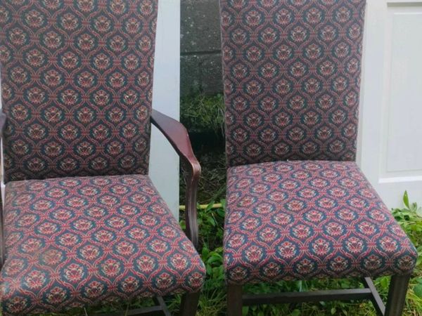 Set of 6 material covered Dining room Chairs.
2 Ca - Main image