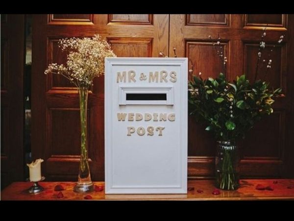 Handcrafted wedding post box for hire. €50 local c - Main image