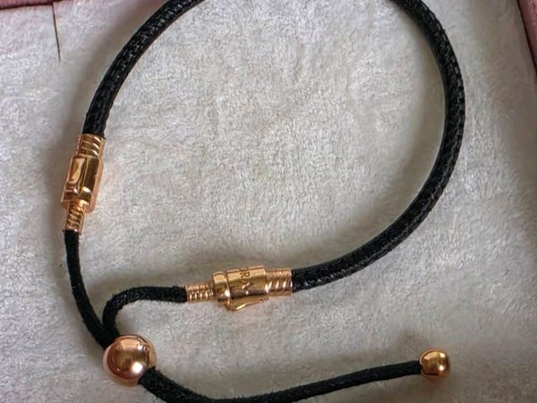 Pandora moments leather slider bracelet - Main image