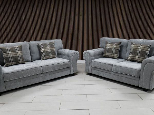 Verona Grey Scatter or Fullback Cushions Sofa - Main image