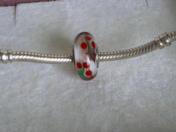 Pandora christmas holly murano mharm, beautifully - Main image