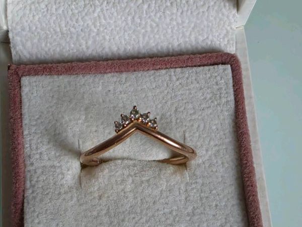 Pandora Tiara wishbone cubic zirconia rose gold - Main image