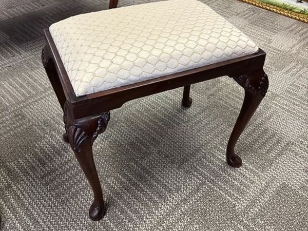 Mahogany Victorian dressing stool - Main image
