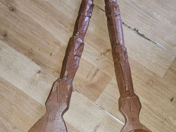 Large Wooden Spoon and Fork - Main image