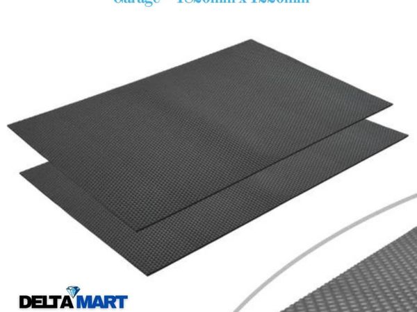 6ft x 4ft x 12mm Heavy Duty Hammer Top Rubber Mat - Main image