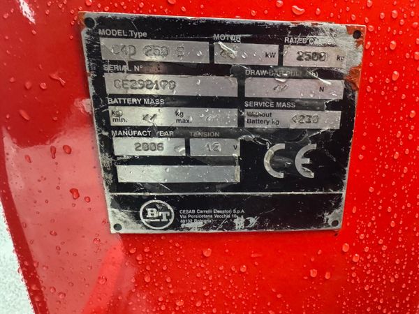 Bt cargo 2.5 ton forklift diesel - Main image