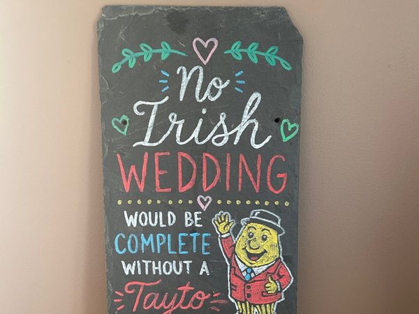 Hand-Painted Irish Wedding Slate - Main image