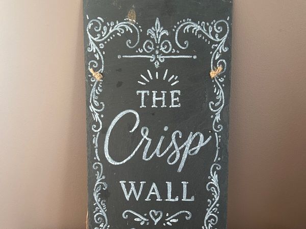 Hand-Painted “The Crisp Wall” Slate - Main image
