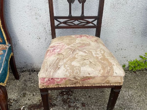 Carved Antique Edwardian/Aesthetic Movement Chair - Main image