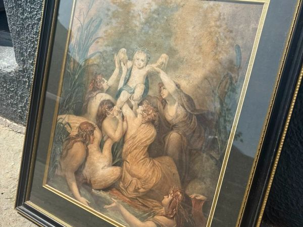 Framed Classical Mythological Art Print - Main image