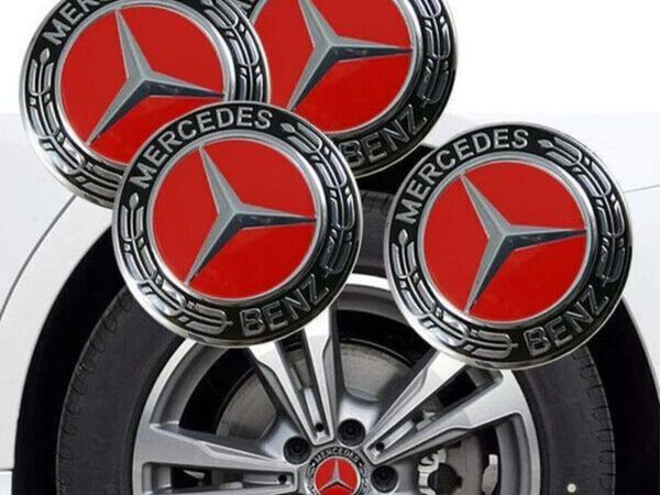 4 x Mercedes centre caps  - FREE POST - Main image