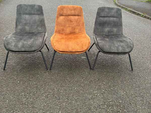 3 Fab! Accent Velvet chairs €70 each - Main image