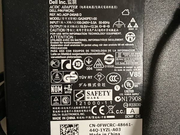 Dell charger 240w - Main image