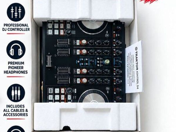 NEW Native Instruments Traktor Kontrol S4 MK2 + Pioneer HDJ-X7 Professional DJ Headphones - Main image