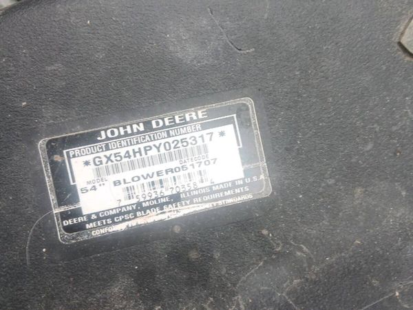 John deere 3 bag powerflow grass collector - Main image