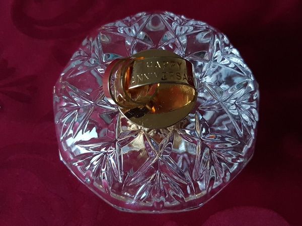Killarney Crystal Happy Anniversary Jewelry Dish - Main image