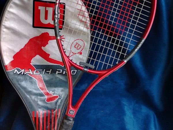Vintage Early-2000s Wilson Mach Pro Tennis Racket - Main image