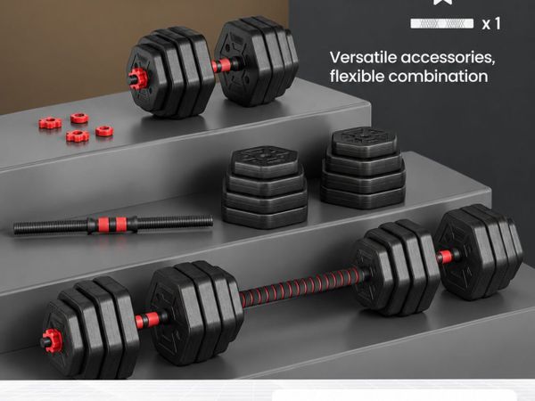 New 40kg gym weight set - FREE Delivery - Main image