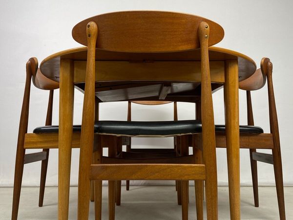 Mid Century Jentique Dining Table & Chairs - Main image