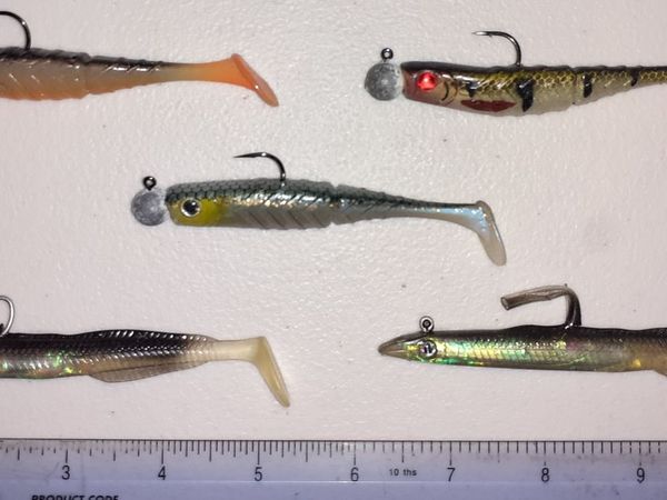 Rubber lures 5 no. salt water - Main image