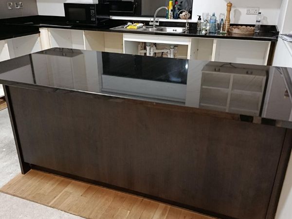 Kitchen Granite Worktops Black in Colour - Main image