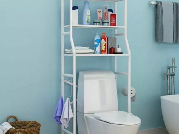 NEW Over Toilet Bathroom Storage Rack - Main image
