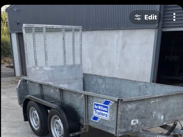 Iver Williams 8ft 4ft plant trailer - Main image