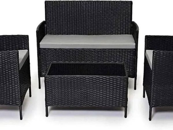Rattan Garden Chair 4 Piece Outdoor Furniture Set - Main image