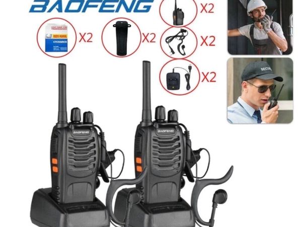 2 x NEW Radio Walkie Talkies Baofeng BF-88E - Main image