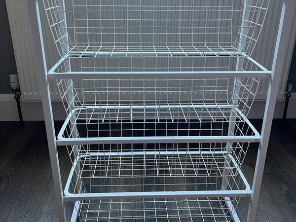 White wire basket storage - Main image