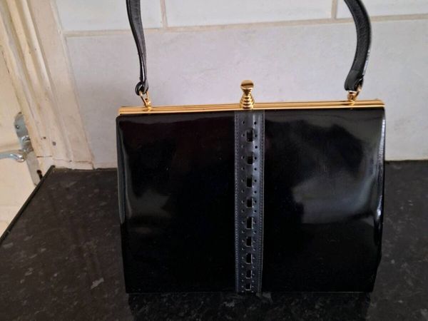 Genuine vintage Clarks patent leather handbag - Main image