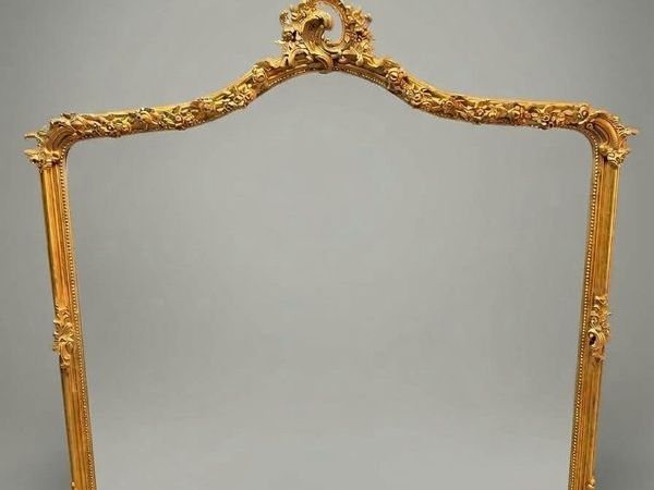 Large Gilt Wood Ornate Overmantle Mirror - Main image