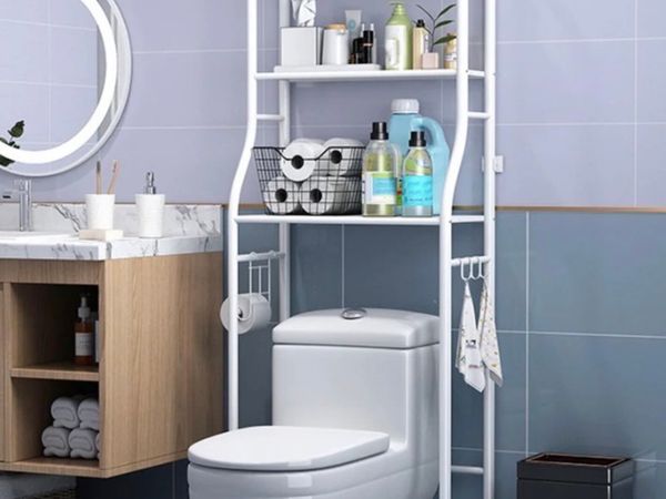 3 Tier Bathroom Shelf Over Toilet Storage Rack NEW - Main image