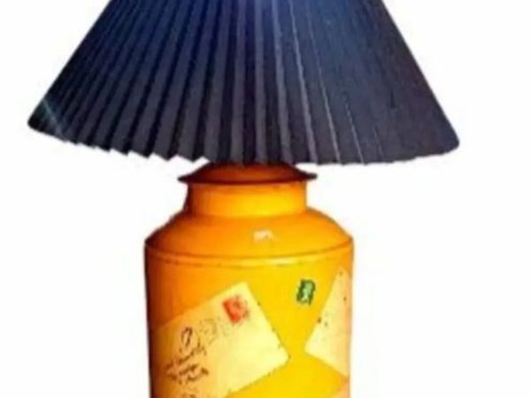 Vintage Tin Canister Table Lamp - Main image