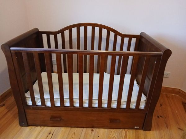 BR Baby Cot Bed with Storage & Mattress - Main image