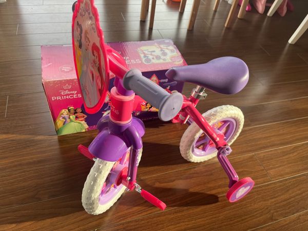Disney Princess girls 2-in1 training bike - Main image