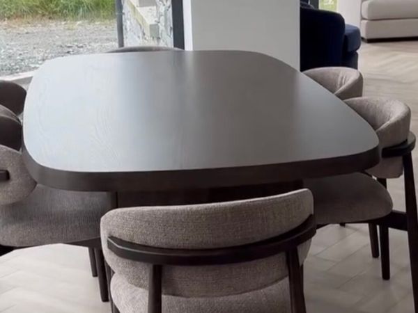 2.1m Scandinavian Dining Table Ex Display Like New - Main image