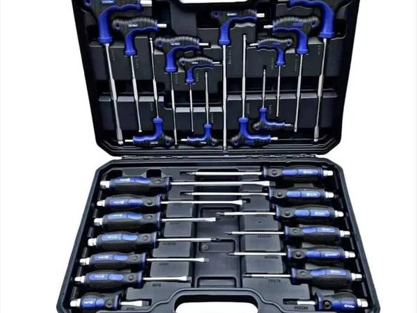 26PC SCREWDRIVER & T-HANDLE HEX/STAR SET - Main image