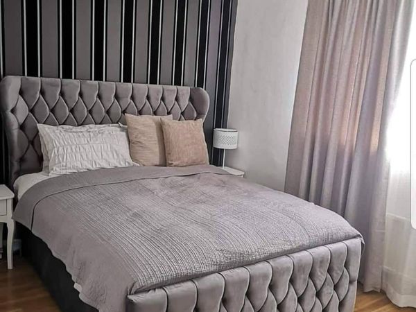 New Dubai Wingback Frame Beds & Mattresses - Main image