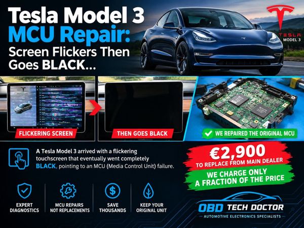 ⚡ TESLA MODEL 3 MCU REPAIR – Black Screen - Main image