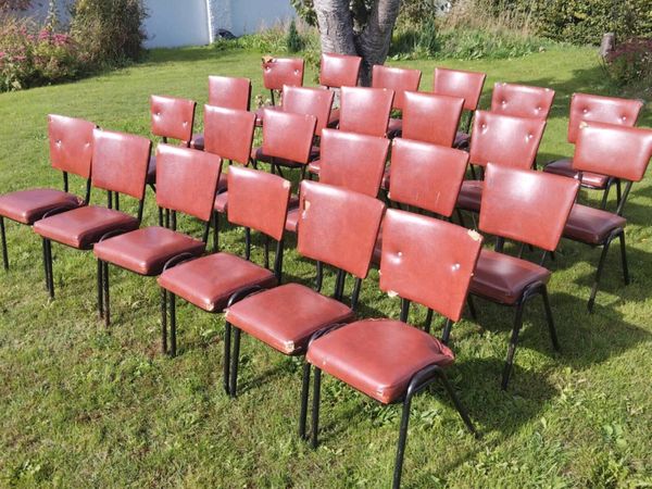 24 metal framed cbairs - Main image