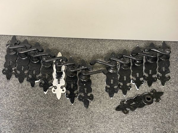 Vintage Style Black Door Handles - Main image