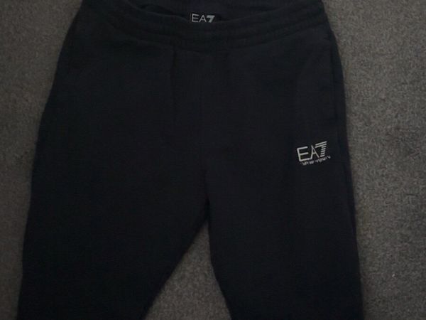 EA7 Emporio Armani Black Joggers - Main image