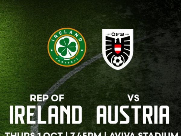 Ireland v Austria 1 x Adult Ticket - Main image