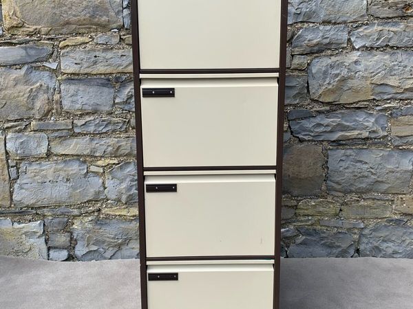 Vintage Escoline Four Drawer Filing Cabinet. - Main image