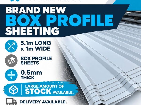 Brand new box profile sheeting - Main image